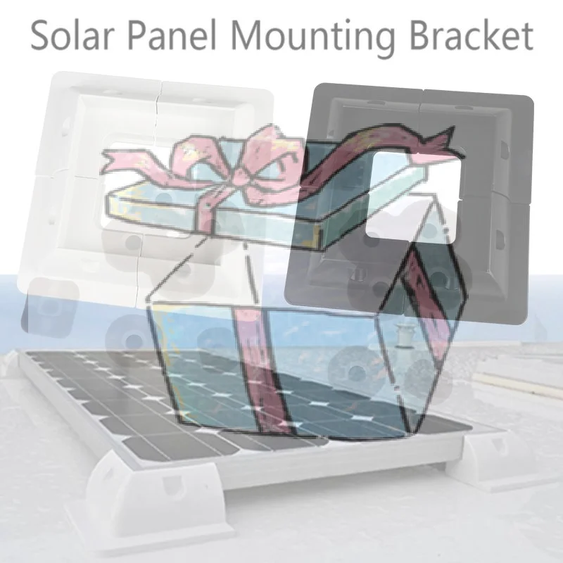 【CCA】Solar Panel Mounting Bracket Installed In RV Caravan Camper Deck Of Yacht ABS Plastic Waterproof Solar Support