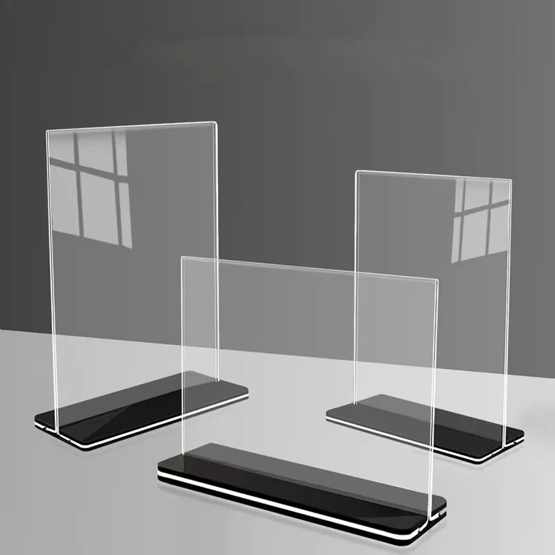 Factory direct sales promotion display stand T-shaped double-sided menu stand