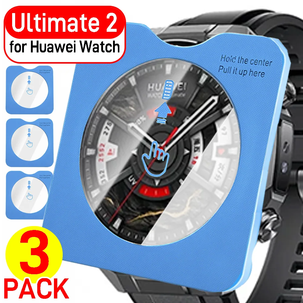 

1-3Pcs Easy Installation Tempered Glass for Huawei Watch Ultimate 2 HD Anti-scratch Protective Watch Film for Huawei Ultimate2
