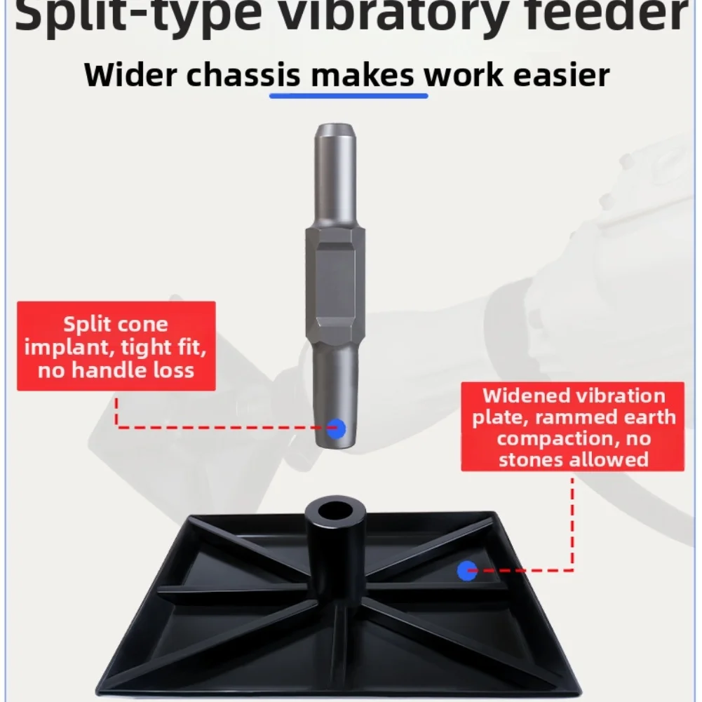 1pc Lightweight Ramming Plate Hammer Compactor Plate Tamper Rammer Plate Paving Stones Snoring Tablet Tree Transplanting Tool