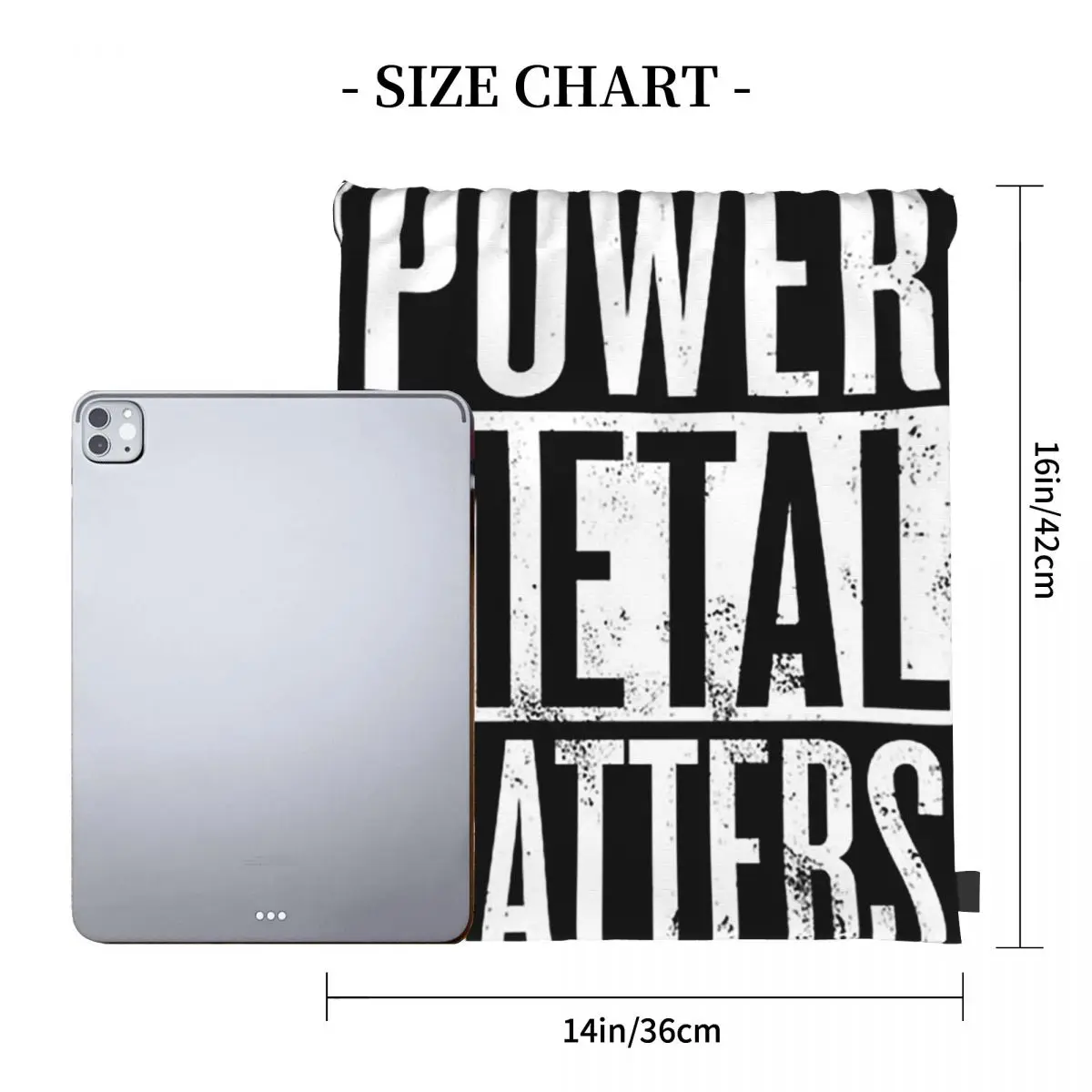 Power Metal Matters Backpacks Multi-function Portable Drawstring Bags Storage Bag Book Bags For Man Woman Students