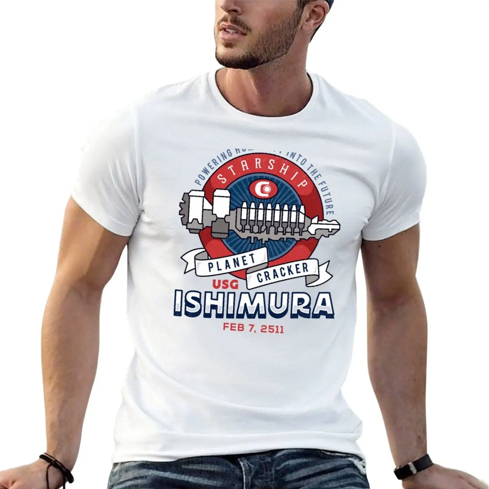 

heavy shirt tshirt cotton Ishimura man Emblem t Vintage man T-Shirt