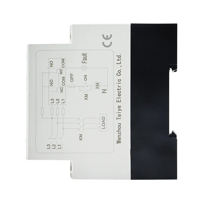 Din Rail LED Indicator Light Phase Loss Power Relay Protection For Automation Equipment 200-500VAC