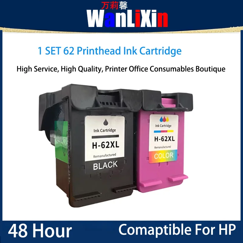 1 SET 62 Printhead Ink Cartridge Compatible For HP  OfficeJet200 258 5542 5640 5740 XL 5540 7640 5540 5547