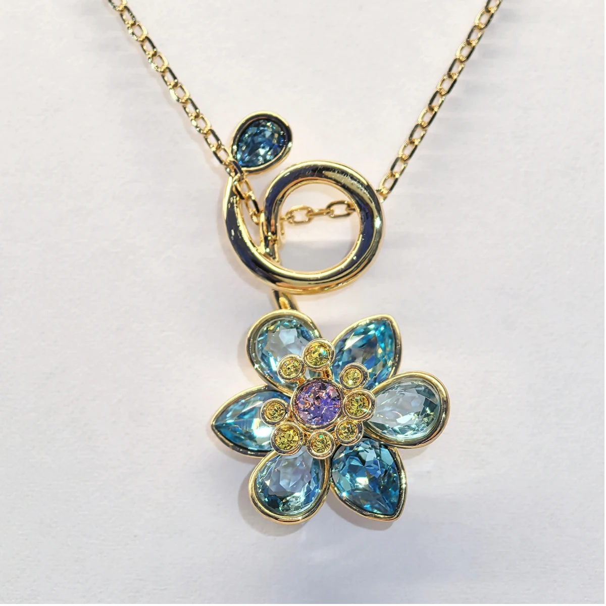 NONE Flower Butterfly Crystal Jewelry Set 9