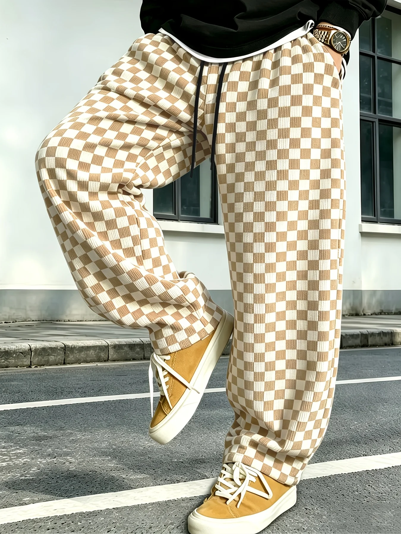 New Plaid Multi-color Printed Men's and Women's Loose Y2K Casual Sports Fashion Street Quick Drying Pants