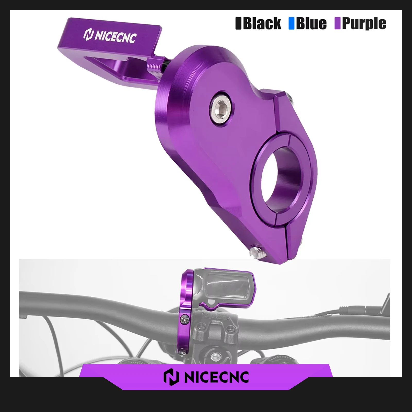 

For Surron Electric Bike Digital Display Relocation Bracket Adjustable Speedometer Cover Guard For2024 Surron Light Bee X S L1E