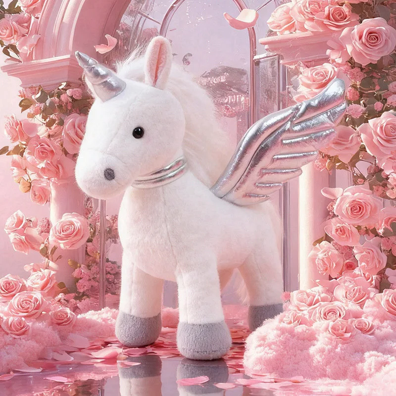 

Единорог плюшевые игрушки плюшевый кулон мяшное животное лошадь кукла Рождественский декор детская игрушка на день рождения для детей ﻿