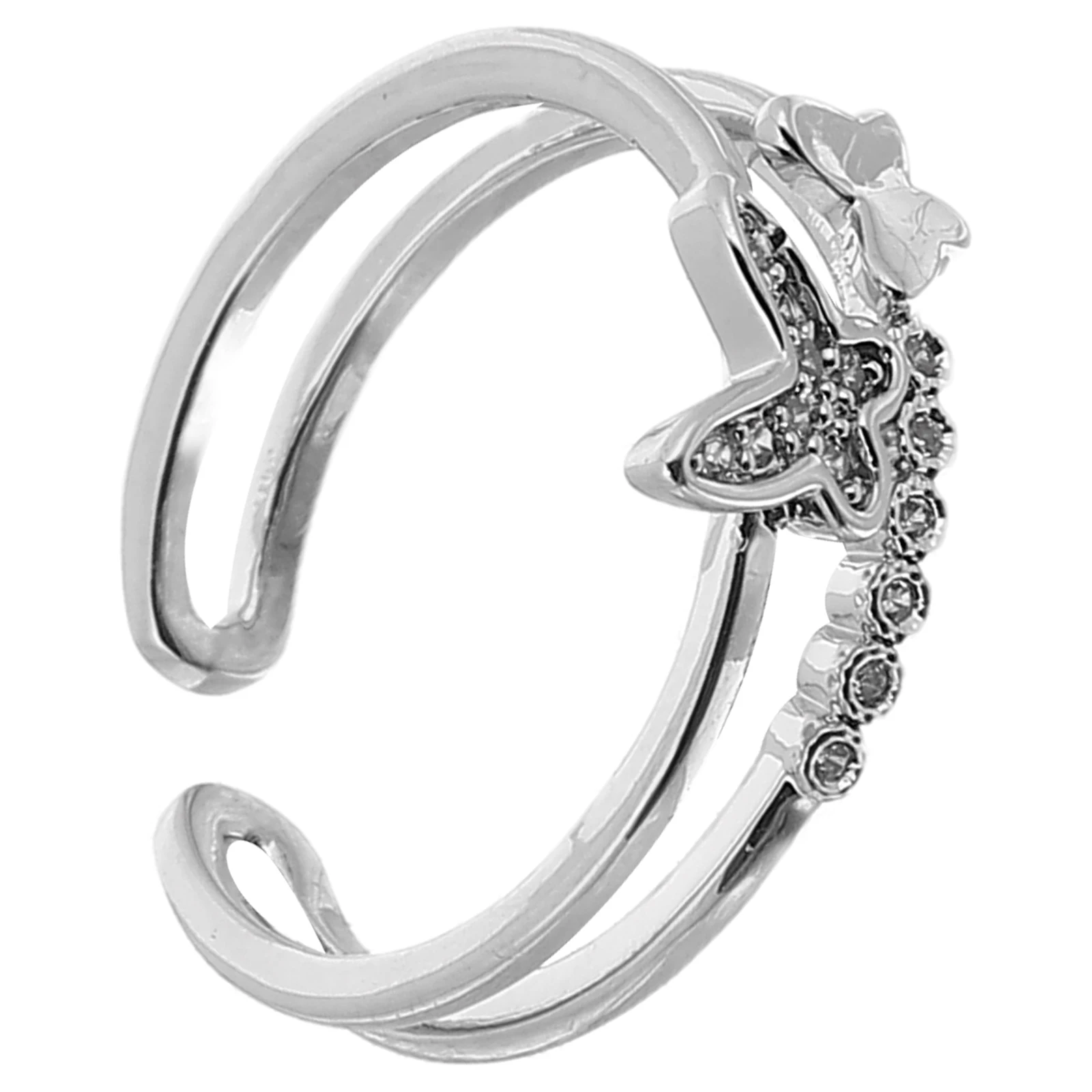 

1Pcs Butterfly Adjustable Finger Ring Simple Elegant Decoration Chic Women Jewelry Fashion Trendy Ring Perfect Gift