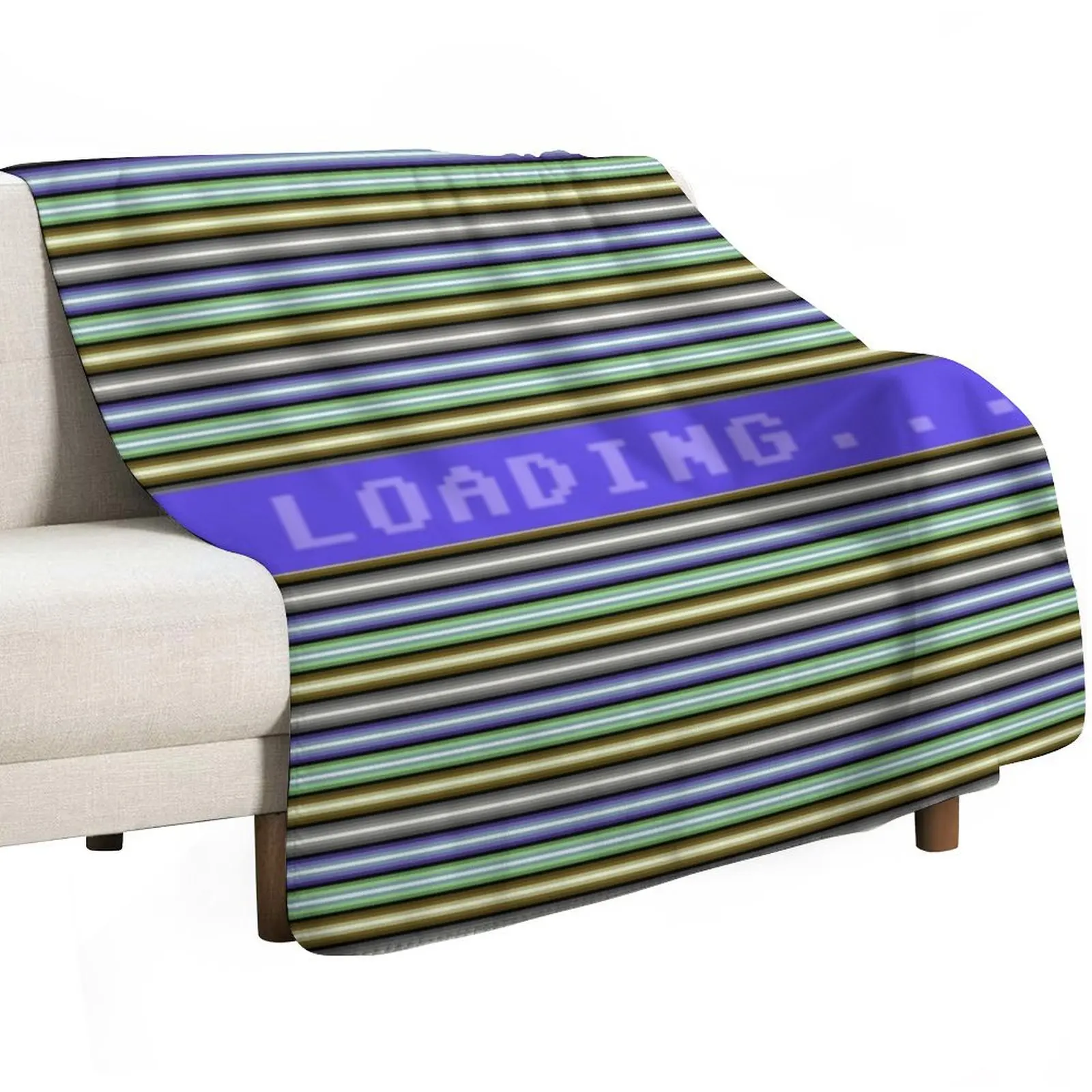Commodore 64 Raster Bars Throw Blanket Soft Big Luxury Brand wednesday anime warm for winter Single Blankets