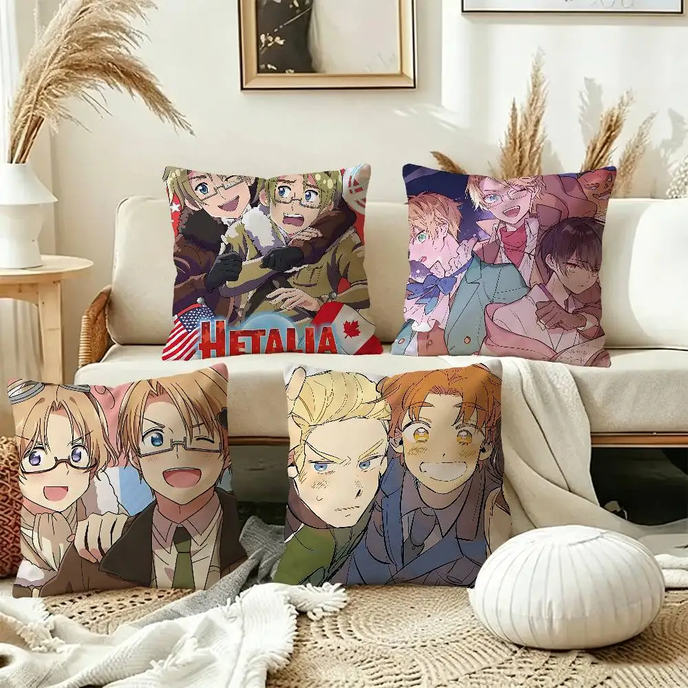 Anime Cartoon Hetalia Axis Powers Personalized picture text home decorative pillows Household Gifts 45x45cm