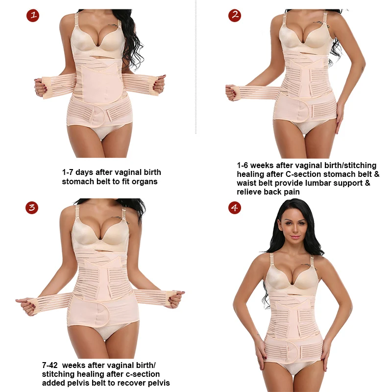 3 in 1 Postpartum Support - Recovery Belly/waist/pelvis Belt Shapewear