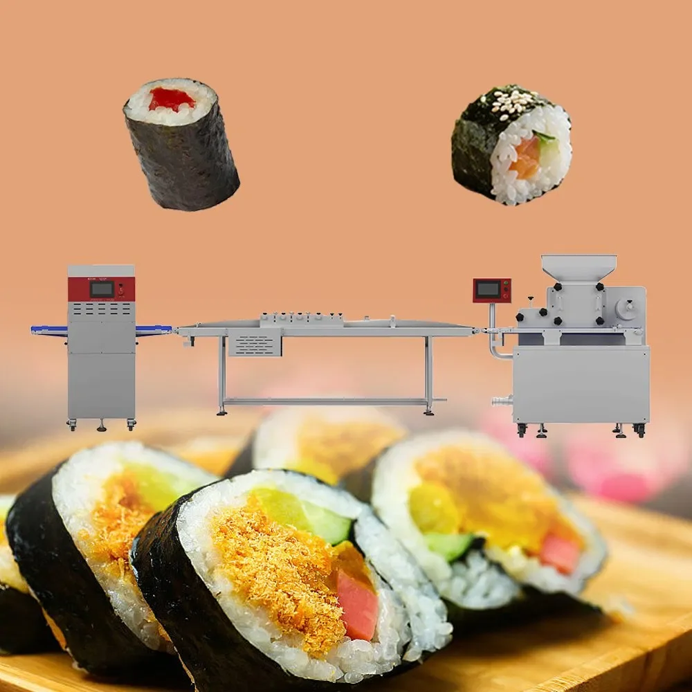 Sushi Forming Production Line Customized, Large Capacity Equipment with Stainless Steel Body for Commercial Use