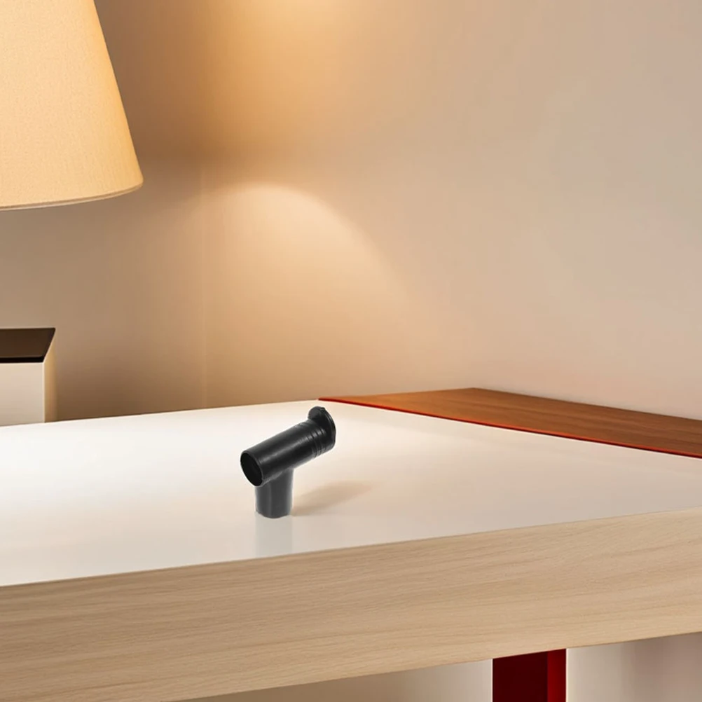 

4 Pcs Clothes Rack Connector Drying Replacement Plug Black Plastic Bedroom Joints