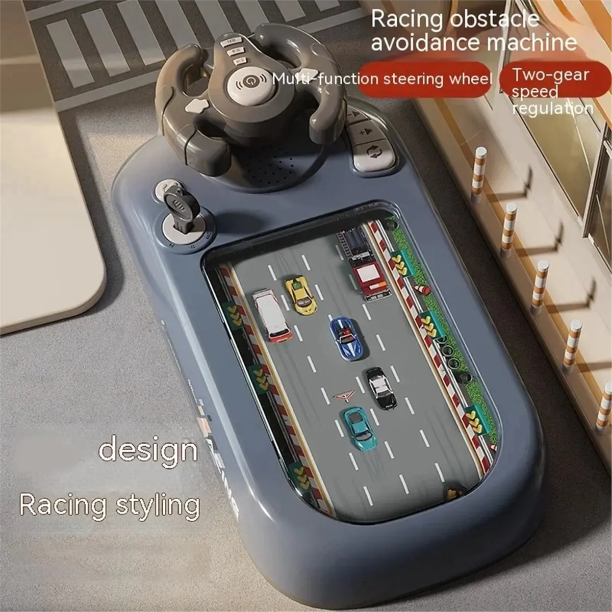【MUST-HAVE LIST】 Children'S Racing Game Machine Fun Obstacle Avoidance Challenge Adventure Puzzle Steering Wheel Toy Table Games