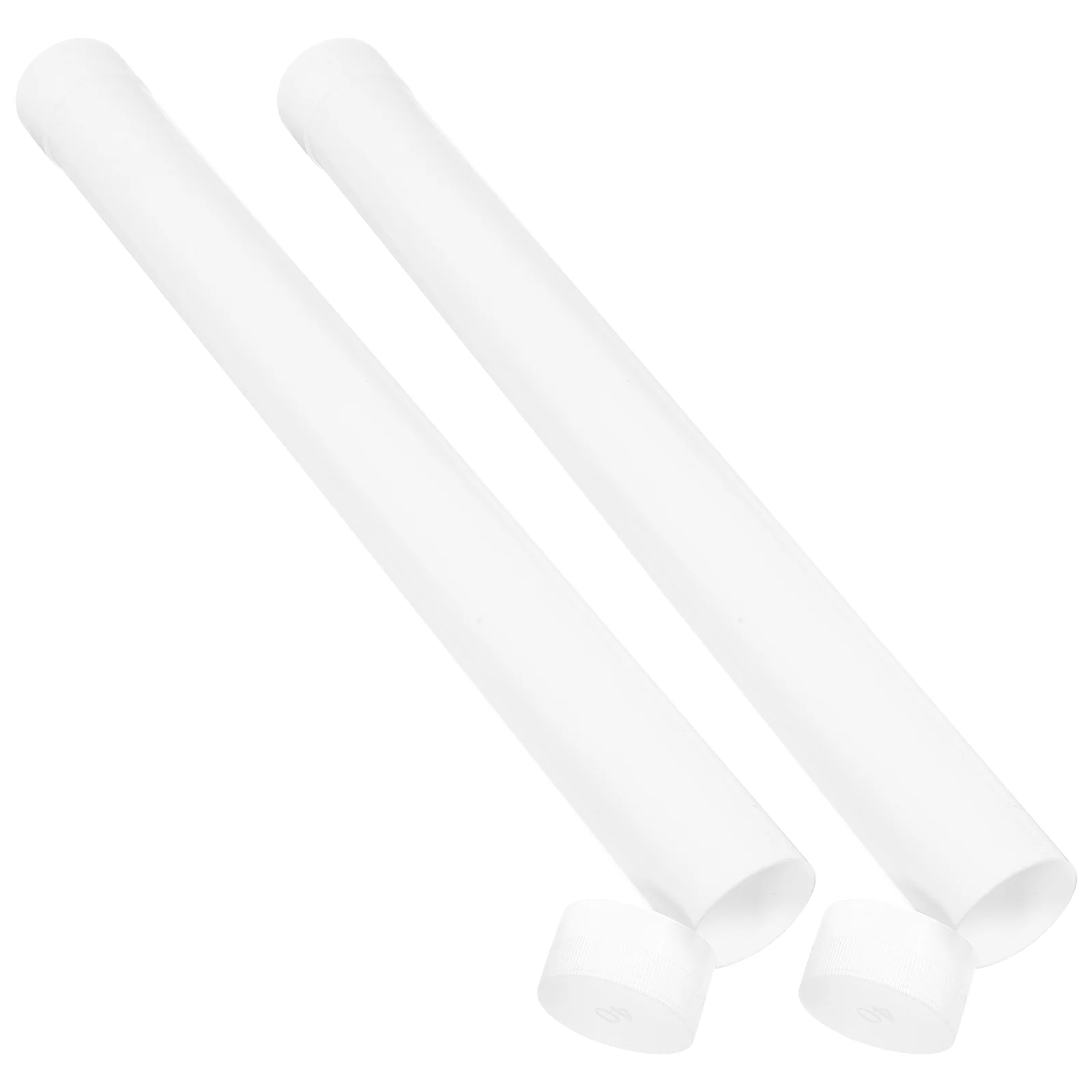 2 Pcs Posters Drawing Core Tube Wrapping Supply Tubes Holder Artwork Storage White Painting Carrying Case