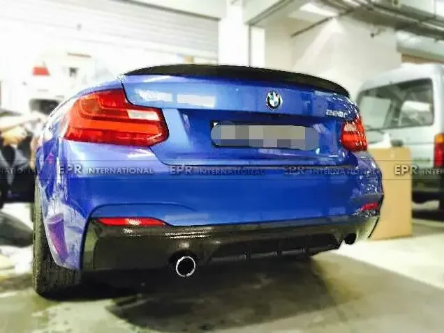 Car Styling For BMW F22 M-Tech Style Carbon Fiber Rear Diffuser