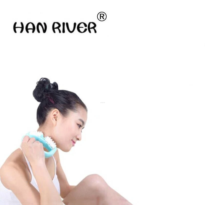 

HANRIVER D glyph hand shank body massager with double plastic roller massager manually