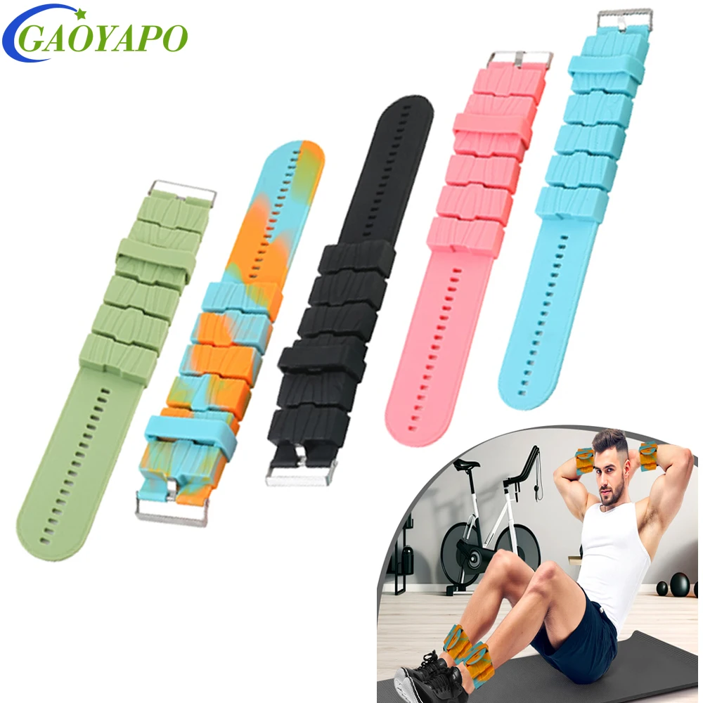 

Upgraded Silicone Ankle Wrist Weights- Fully Adjustable Weight & Strap for Perfect Fit - for Women, Men,Home Gym,Walking,Workout