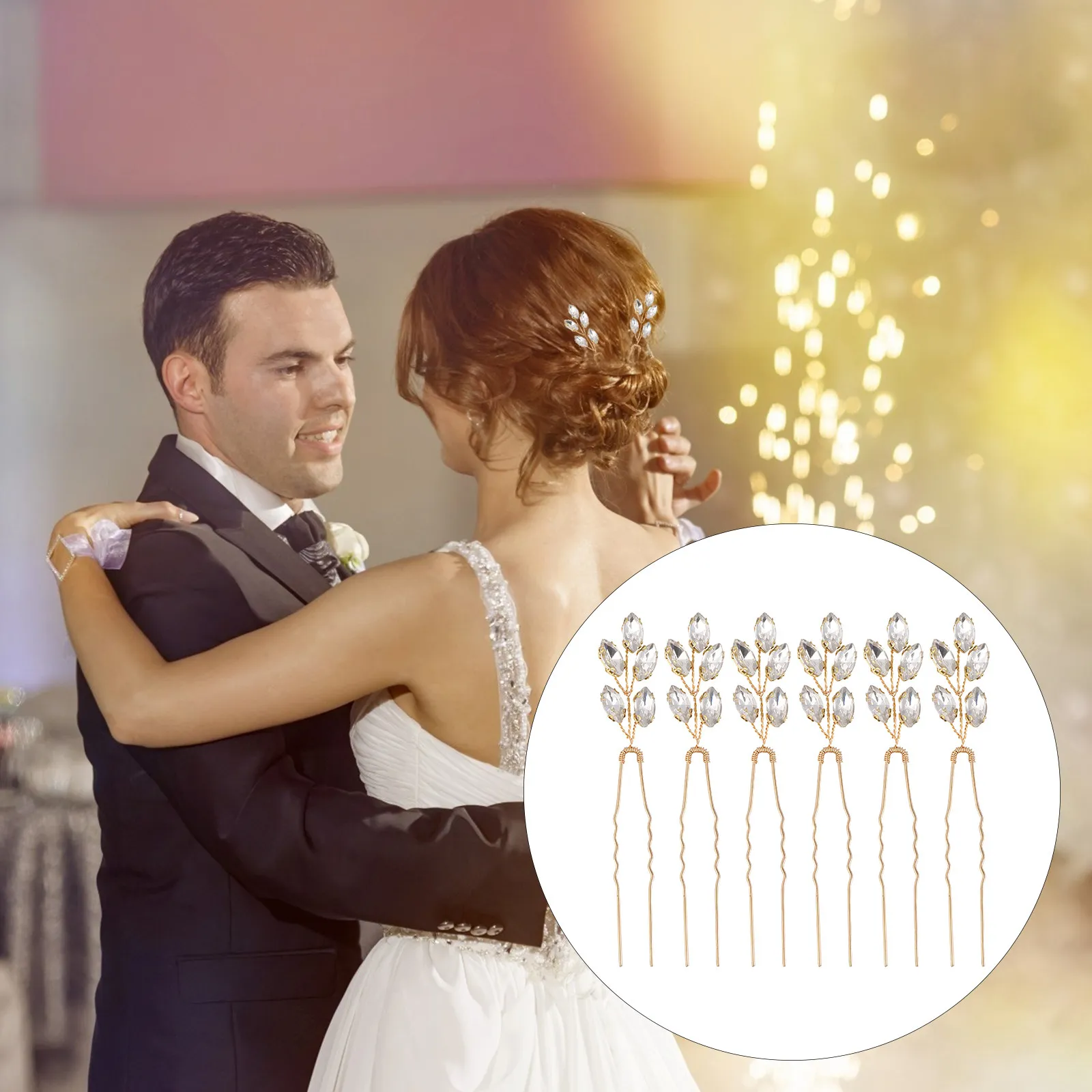 

2 шт. U-образные заколки для волос со стразами, свадебные аксессуары для волос, модные украшения для головы, заколки-гвоздики со стразами