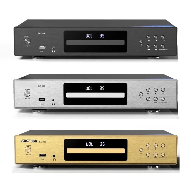 SA-269 Professional Grade CD Player DTS Decoding Bluetooth 5.0 OPA2604 Op-Amp Home HIFI CD Music Transport SD7402 DAC USB