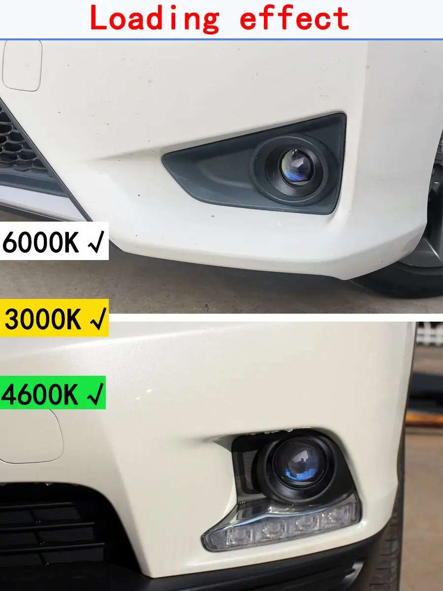 For Toyota Noah R80 Voxy 2014-2020 Bi-led Projector Lens 2 inch Fog Lights LED Matrix Lights Fog Lamp Blue Lens  Car Accesories