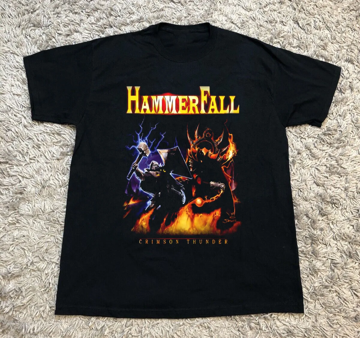 

НОВЫЙ подарок группы Hammerfall Band для фаната, черная подарочная рубашка всех размеров AM504