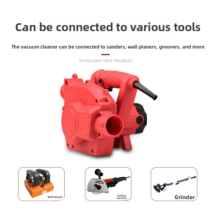 Slotting machine, vacuum cleaner, high-power cutting, dust collector, wall sander, cloth bag blowing and suction dual-purpose