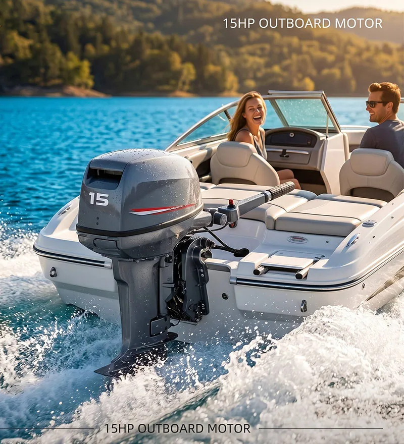 China Outboard Motor Marine Boat Engine 2 Stroke 15hp Compatible With China Sale