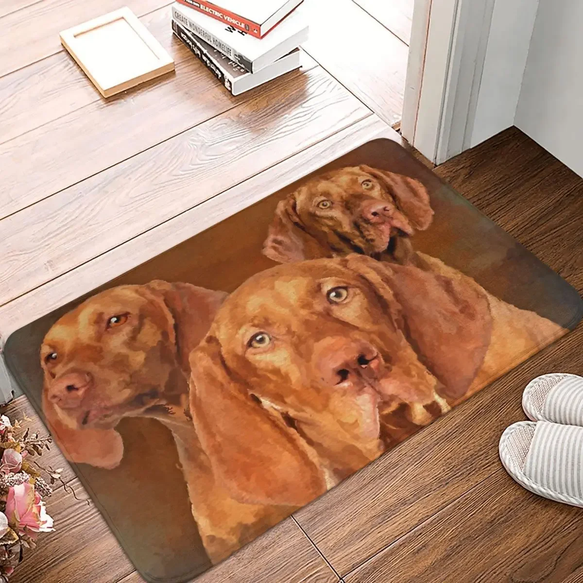 

Vizsla - Hungarian Pointer Collage Anti-slip Doormat Floor Mat Washable Carpet Rug for Kitchen Entrance Home Bedroom Footpad Mat