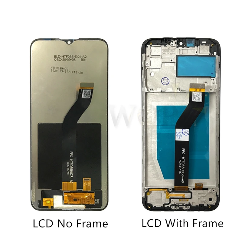 For Motorola Moto G8 Power Lite LCD Display Touch Screen Digitizer Assembly +Frame XT2055-2 Display Replacement Repair Part 6.5\