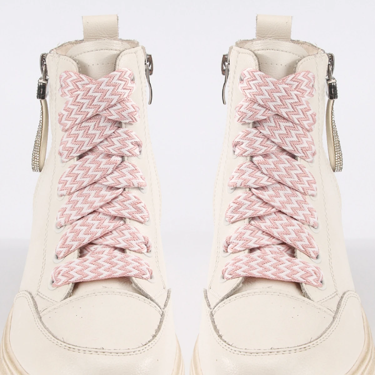 1 Paar gewebte Schnürsenkel mit Wellenmuster, flache Schnürsenkel, 1,5 cm breit, für Sportschuhe, Laufschuhe, Sneaker und Stiefel. – Detail 8