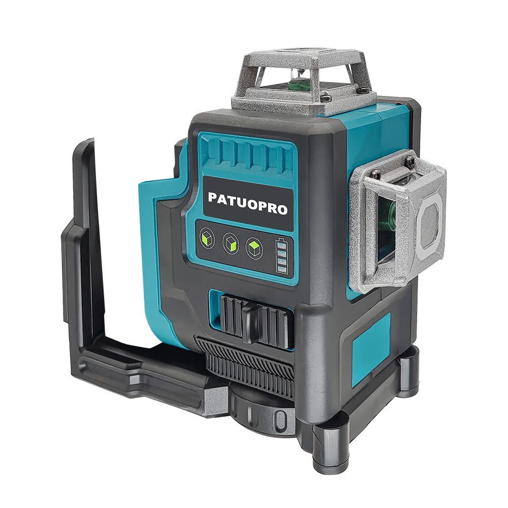 3D 12 Lines Laser Level Horizontal & Vertical Green Beams Meter Self-Leveling Power Tools For Makita 18V Battery(No Battery)