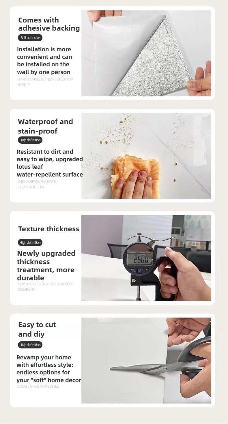 12 قطعة 30x30 سنتيمتر بولي كلوريد الفينيل لوحة الحائط الرخام قشر وعصا زيت مقاوم للماء غطاء مقاوم للماء عيوب للمناطق عالية الاتصال