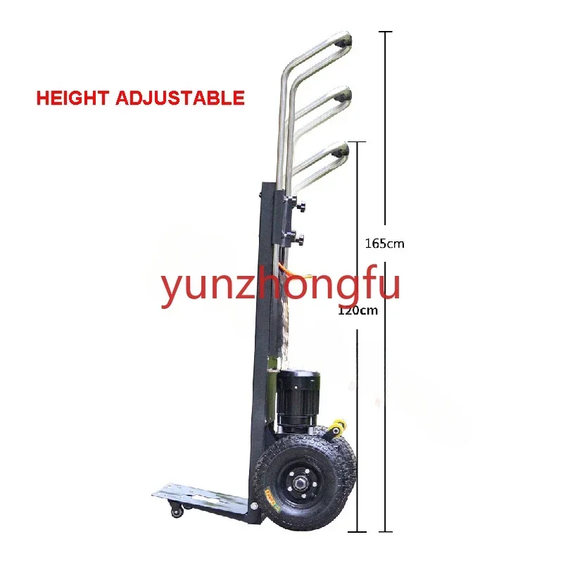 Climber folding hand trolley mobile 400 kg electric stair climbing machine car cargo handle  up and down drawer