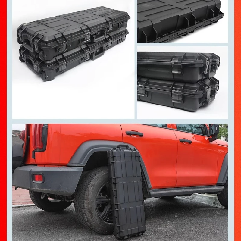 Off-Road Equipment Box Modification Auto Storage Box Outdoor Trolley Roof Trunk Car Roof Tool Box 45L