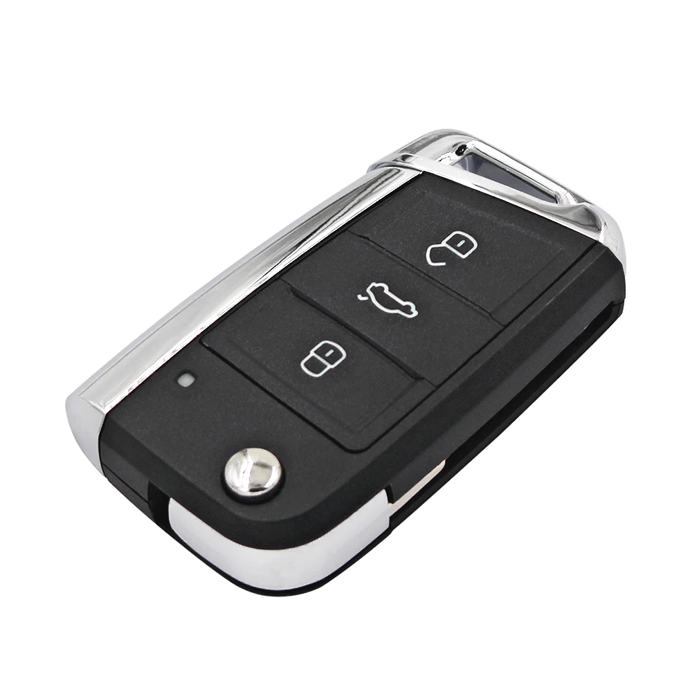 Modified 3 Buttons Auto Car Key Shell Remote Fob for  Golf 7 MK7 Skoda Octavia Favia Rapid Seat Leon Altea with HU66