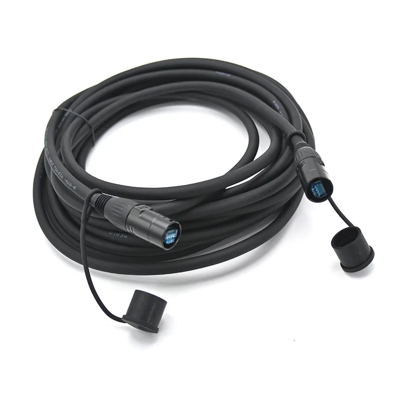 

Гибкий кабель Ethernet Ethercon RJ45 SFUTP CAT6 (1м, 2м, 3м, 5м, 8м, 10м, 15м, 20м) для DJ-оборудования, аудиосистем, освещения и сценического оборудования