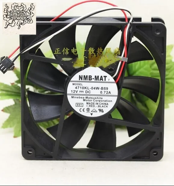 

Jinlingge for original 4710KL-04W-B59 12V 0.72A 12025 3 line to stop the alarm fan