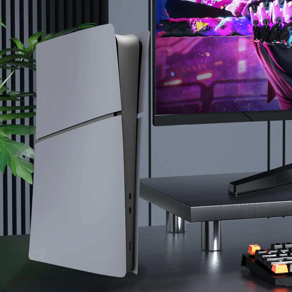 

Защитный чехол из ABS-пластика, сменная лицевая панель, противоударная боковая панель, защита от царапин, пыленепроницаемый, ударопрочный для консоли PS5 Slim (дисковая/цифровая версия)