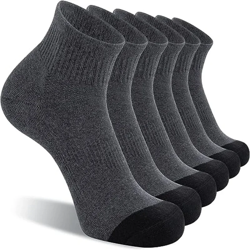 10 Pairs EUR38-47 Plus Size Women Men Sports Socks High Quality Cotton Running Socks Soccer Basketball White Black Grey Socks