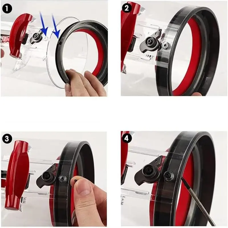 ABAH-2X Dust Bin Bucket Top Fixed Sealing Ring For Dyson V10 Slim V12 Digital Slim Vacuum Cleaner Replacement Parts