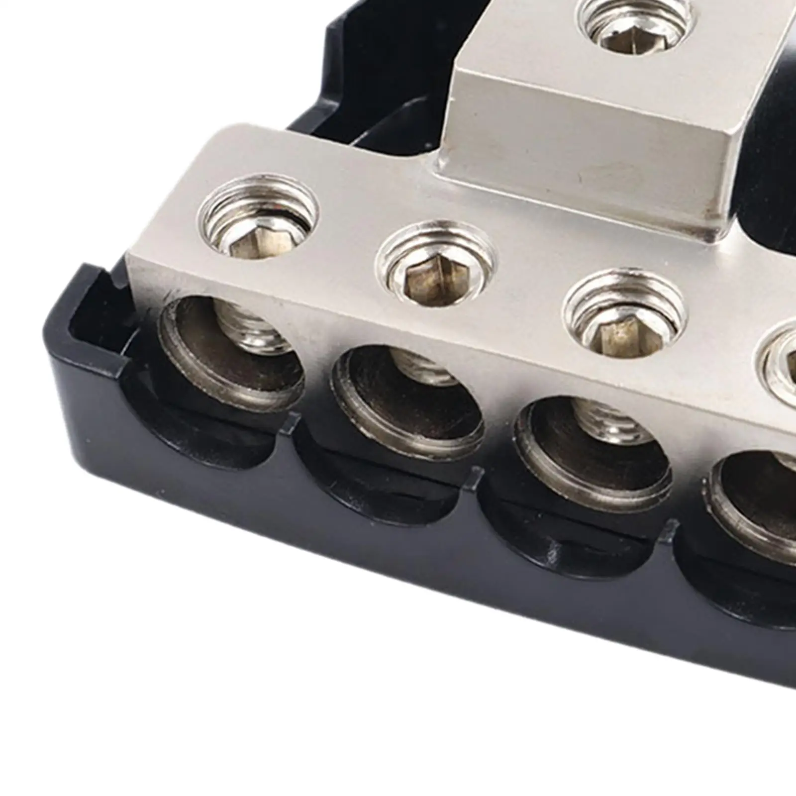 Car Amplifier Audio Splitter 4 Way Power Distribution Block 0GA in 4GA Out for Boat RV Vehicle Audio Setup