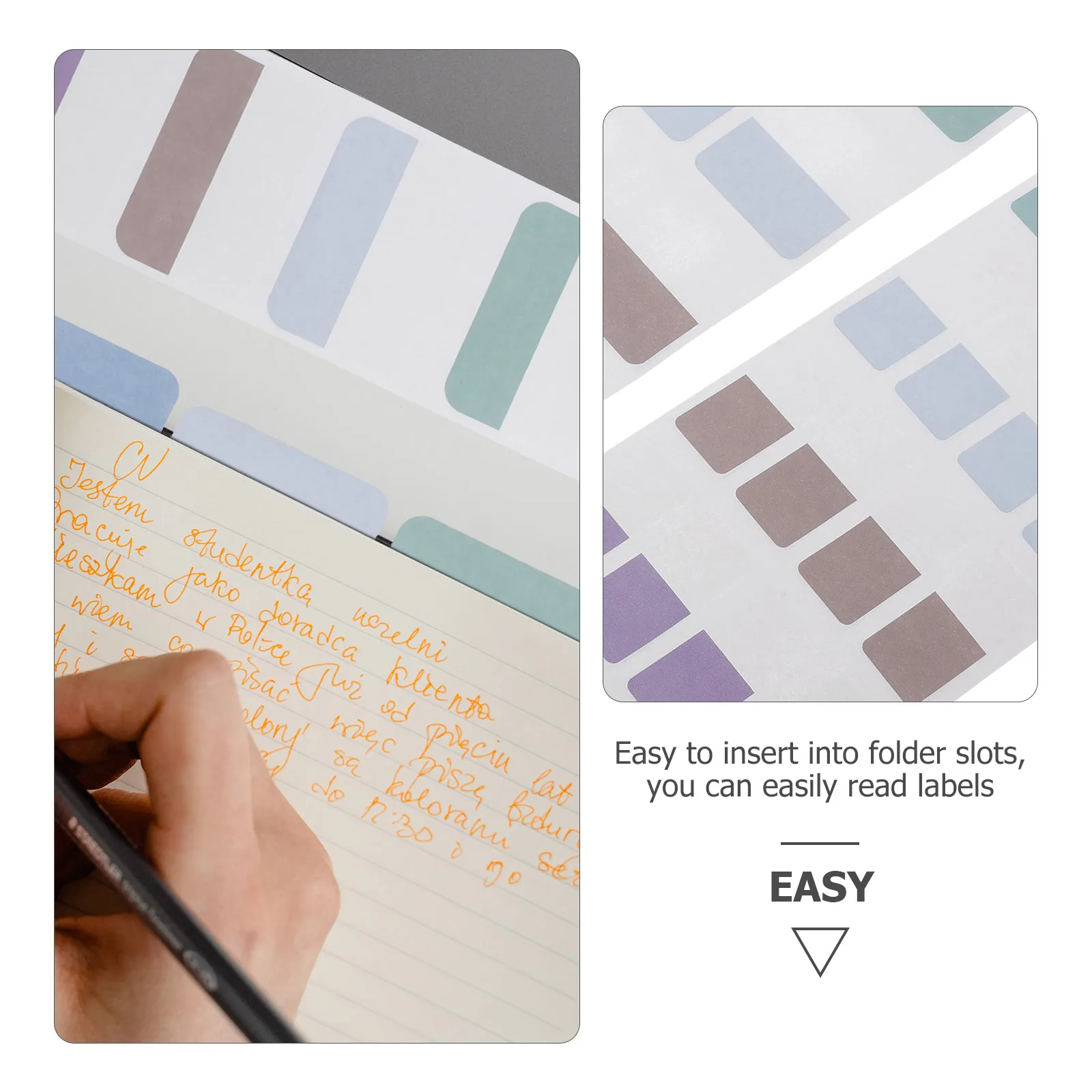 

420 Pcs Colorful Sticky Labels Index Tabs Writable Book Annotation Supplies Page Markers for Notebooks Magazines Files