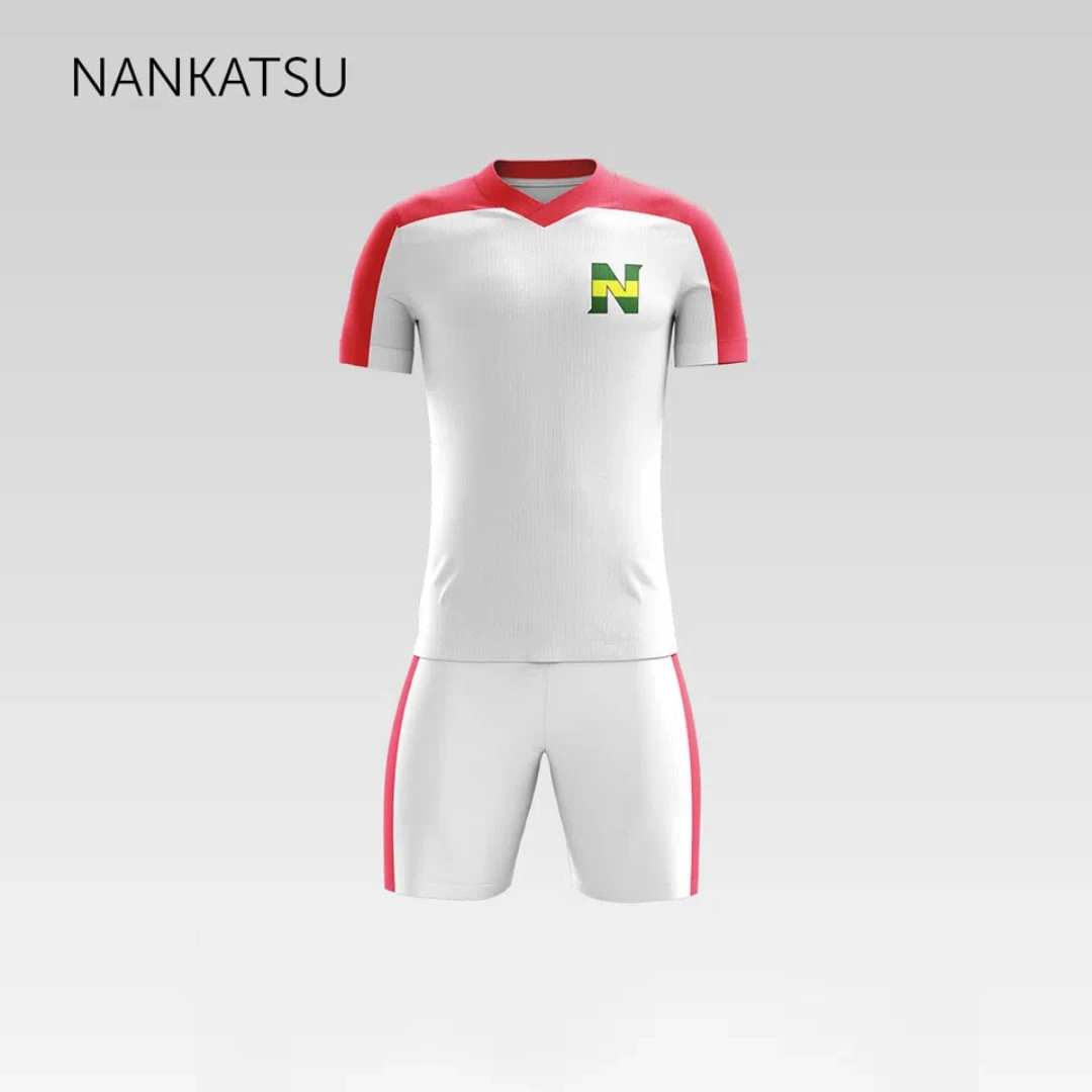 2024 Japan Tsubasa NANKATSU Loose Fitting Men's Sports Football 3D Printed Kit Customizable Name and Number