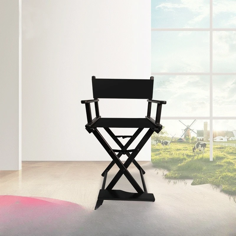 Foldable portable makeup chair, waterproof and dirt-resistant professional director chair, outdoor studio makeup artist hair