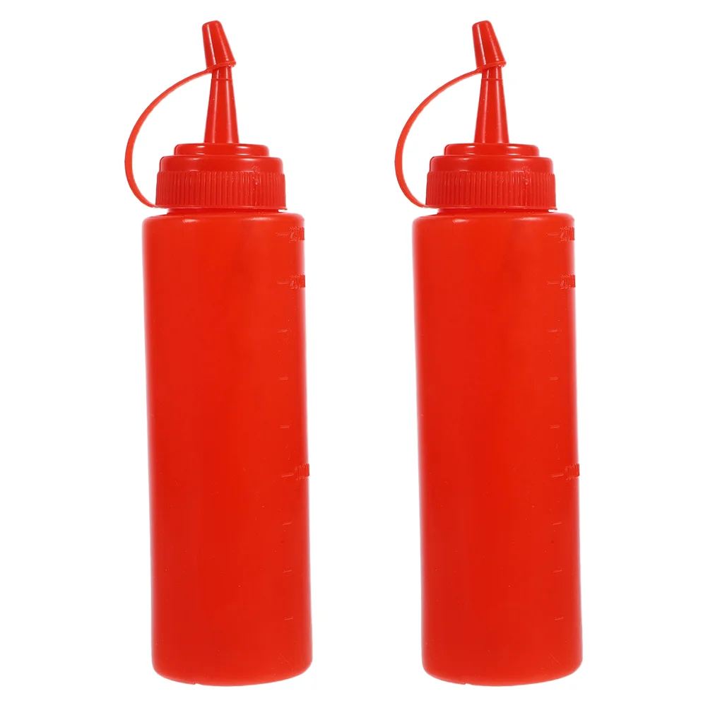 

2 Pcs Tricky Ketchup Bottle Halloween Decoration False Toy Funny Prank Abs Novelty Squirt