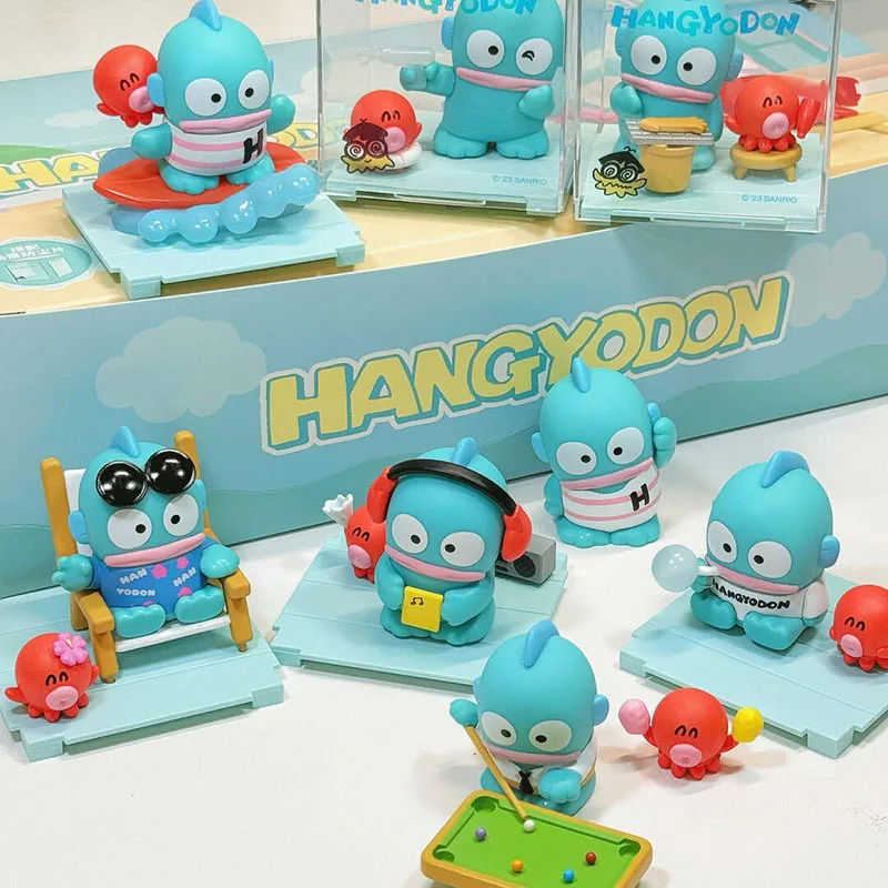 

Sanrio Hangyodon Ugly Fish Blind Box Toy - Trendy Series Figurine Room Decor Ornaments Suitable for Kids Gift