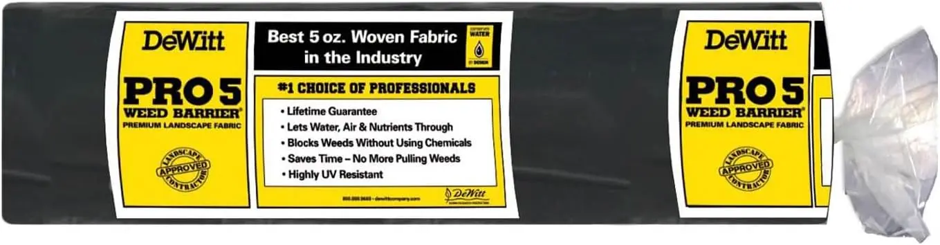 4 x 250 Feet Commercial and Home Garden Landscape Weed Block Barrier, Ideal as Fabric for Yards, Grounding Sheets,