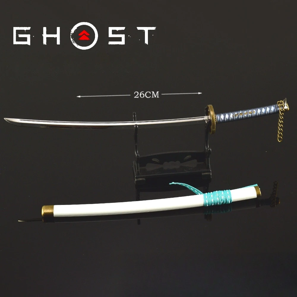 Jouet d'espoir immortel fantôme de Tsushima, 26cm, jeu d'épée de samouraï, gardien d'île périphérique, modèle katana, artisanat, ornement, cadeaux pour garçons